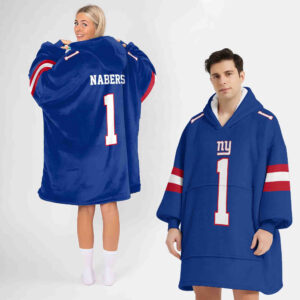 Adult MN 1 New York G Football Unisex Blanket Hoodie