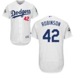 Los Angeles Dodgers #42 Jackie Robinson White Flexbase Collection 2017 World Series Bound Stitched Jersey