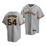 Men's San Francisco Giants #54 Reggie Crawford 2022 Draft Jersey Gray Road