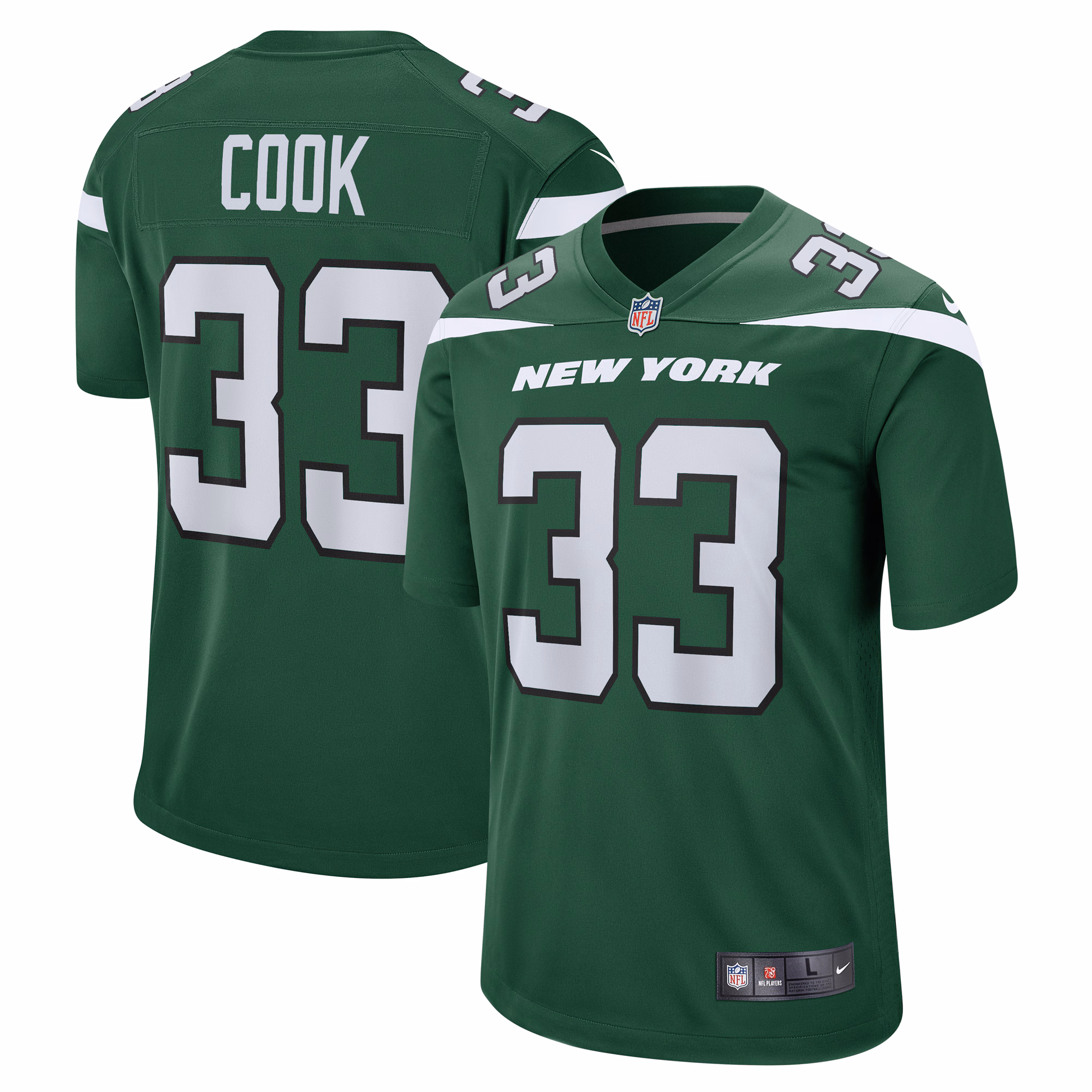 Dalvin Cook New York Jets Game Player Jersey - Gotham Green