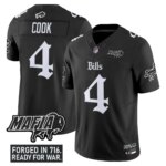 James Cook #4 Buffalo Bills BUF 'Gothic Cold Front Edition' Vapor Limited Jersey V2 - All Stitched