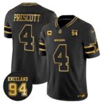 Dallas Cowboys 94 Marshawn Kneeland Memorial Patch Gold Vapor Limited Jersey - All Stitched