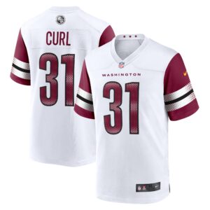 Kamren Curl Washington Commanders  Game Jersey - White