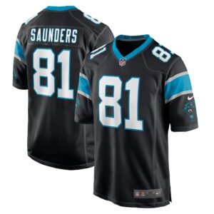 CJ Saunders Carolina Panthers  Game Player Jersey - Black