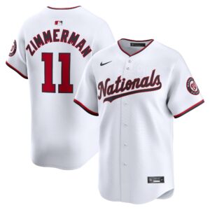 Men's Washington Nationals Ryan Zimmerman  White Home Limited Player Jersey