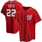 Men's  Washington Nationals #22 Juan Soto  Red Alternate 2020 Jersey