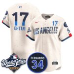 Shohei Ohtani #17 Los Angeles Dodgers 2025 World Series Home Limited Player Jersey - Cream