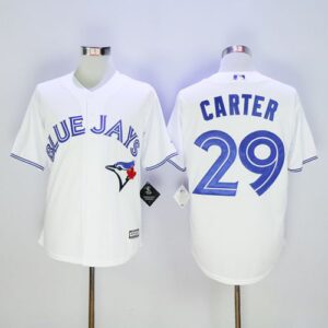 Toronto Blue Jays #29 Joe Carter White New Cool Base Stitched Jersey