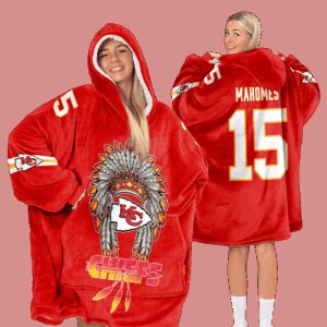 Kansas City Football Unisex Blanket Hoodie
