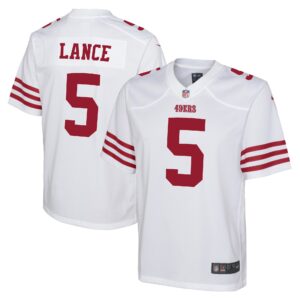 Trey Lance San Francisco 49ers  Youth Game Jersey - White