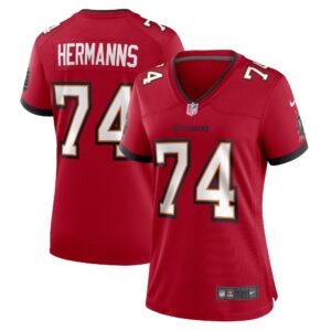 Grant Hermanns Tampa Bay Buccaneers  Women's Home Game Player Jersey - Red