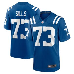 Josh Sills Indianapolis Colts Team Game Jersey -  Royal