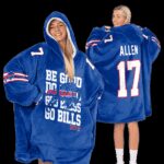 Buffalo Football Unisex Blanket Hoodie