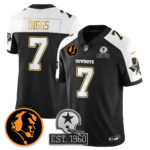 Trevon Diggs # 7 Dallas Cowboys Vapor Limited Gold Jersey - John Madden Patch - All Stitched