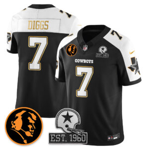 Trevon Diggs # 7 Dallas Cowboys Vapor Limited Gold Jersey - John Madden Patch - All Stitched