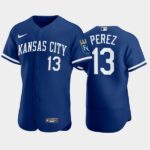Men's Salvador Perez #13 Kansas City Royals 2022 Blue Jersey