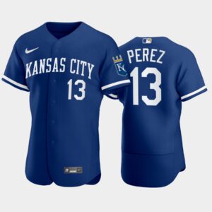 Men's Salvador Perez #13 Kansas City Royals 2022 Blue Jersey
