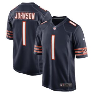 Jaylon Johnson #1 Chicago Bears Team Game Jersey -  Navy