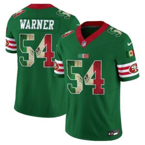 Fred Warner # 54 San Francisco 49ers Mexico Vapor Limited Jersey V4 - All Stitched