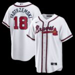Atlanta Braves Mike Yastrzemski #18 White Replica Jersey