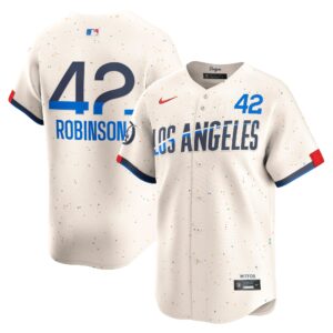 Men's Los Angeles Dodgers Jackie Robinson Cream City Connect Limited Player Jersey