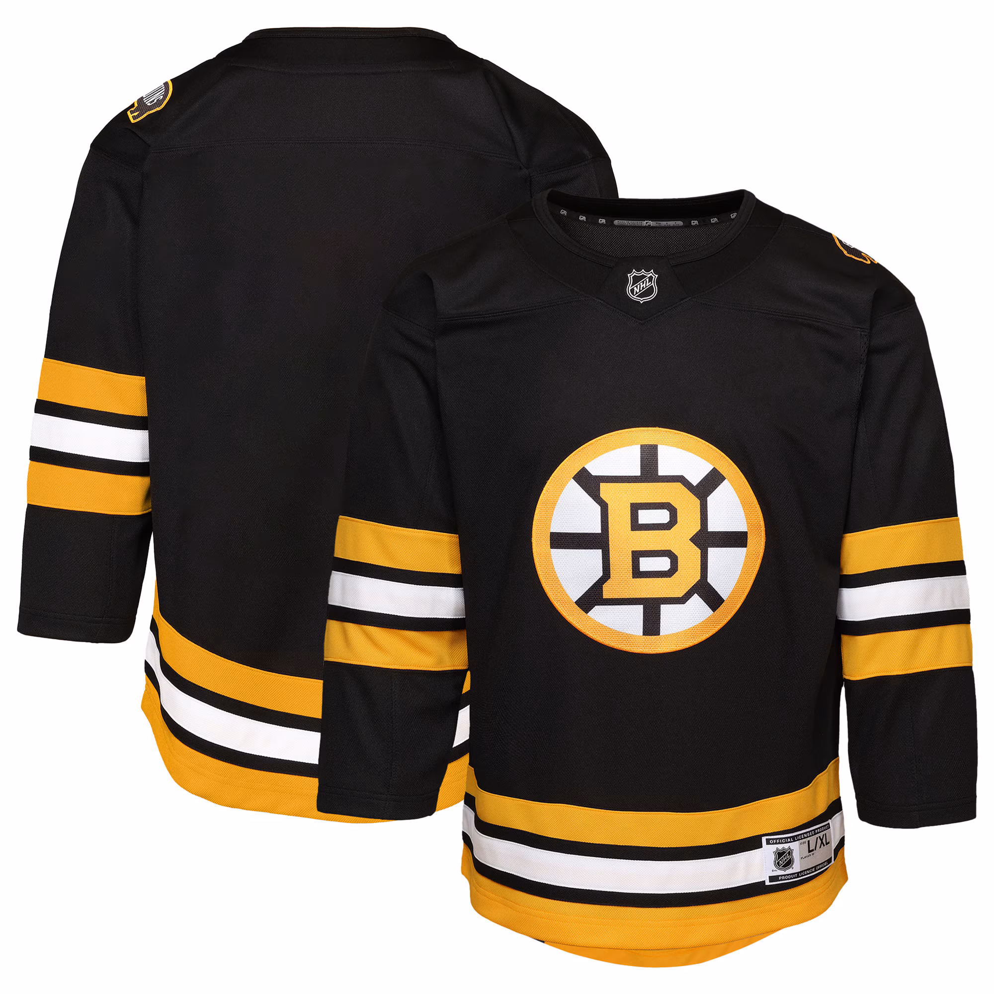 Youth Boston Bruins  Black Home Premier Jersey