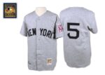 Mitchell And Ness 1939 New York Yankees #5 Joe DiMaggio Grey Stitched Jersey