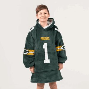 Kid M.P 1 Green Bay Football Unisex Blanket Hoodie