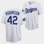 Men's Los Angeles Dodgers #42 Jackie Robinson White 2022 All-Star Jersey