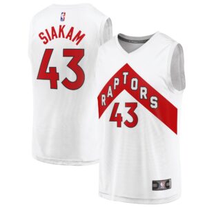 Pascal Siakam Toronto Raptors  2020/21 Fast Break Replica Player Jersey White - Association Edition