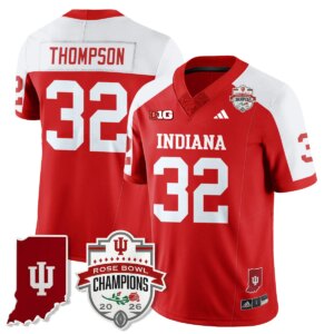 Anthony Thompson #32 Ndiana Hoosiers Indiana H Vapor Limited Football Jersey - Rose Bowl Champions - All Stitched