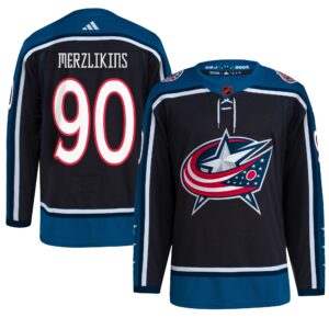Elvis Merzlikins Columbus Blue Jackets  Reverse Retro 2.0 Authentic Player Jersey - Black