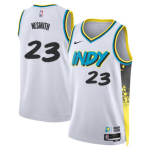 Unisex Indiana Pacers Aaron Nesmith  White 2024/25 Swingman Player Jersey - City Edition