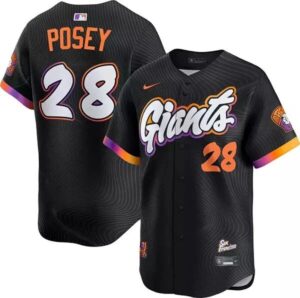 Men's San Francisco Giants Buster Posey #28  2025 City Connect Limited Jersey