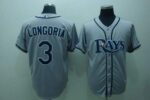 Tampa Bay Rays #3 Evan Longoria Grey Stitched Jersey
