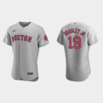 Men's Boston Red Sox #19 Jackie Bradley Jr. Flex Base Road Jersey - Gray