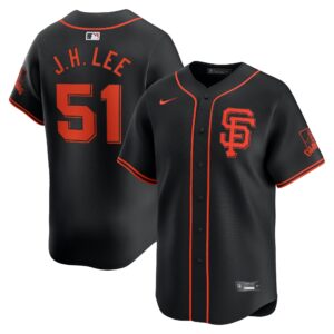 Men's San Francisco Giants Jung Hoo Lee  Black Alternate Limited Player Jersey