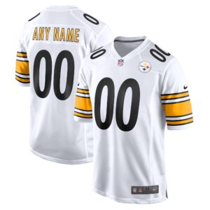 Pittsburgh Steelers  Game Custom Jersey - White