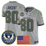 Steve Largent #80 Seattle Seahawks United States 250th Anniversary Patch Vapor Limited Jersey - All Stitched