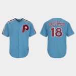Men's Philadelphia Phillies #18 Didi Gregorius Light Blue Cooperstown Player Cool Base Jersey