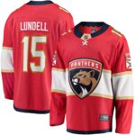 Anton Lundell Florida Panthers Home Breakaway Player Jersey - Red