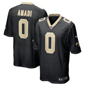Ugo Amadi New Orleans Saints Team Game Jersey -  Black