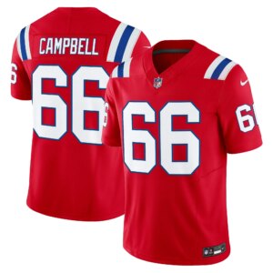 Will Campbell #66 New England Patriots Throwback Vapor Limited Jersey - All Stitched