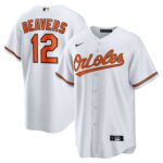 Baltimore Orioles Dylan Beavers #12 White Home Replica Jersey