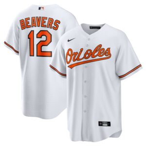 Baltimore Orioles Dylan Beavers #12 White Home Replica Jersey