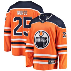 Darnell Nurse Edmonton Oilers Breakaway Player Jersey - Orange