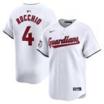Men's Cleveland Guardians Brayan Rocchio  White Home Limited Player Jersey