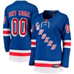 Women's New York Rangers Fanatics Blue Home Breakaway Custom #00 Jersey