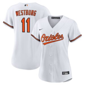 Women's Baltimore Orioles Jordan Westburg  White Home Replica Jersey