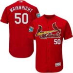 St. Louis Cardinals #50 Adam Wainwright Red Flexbase Collection Stitched Jersey